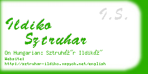 ildiko sztruhar business card